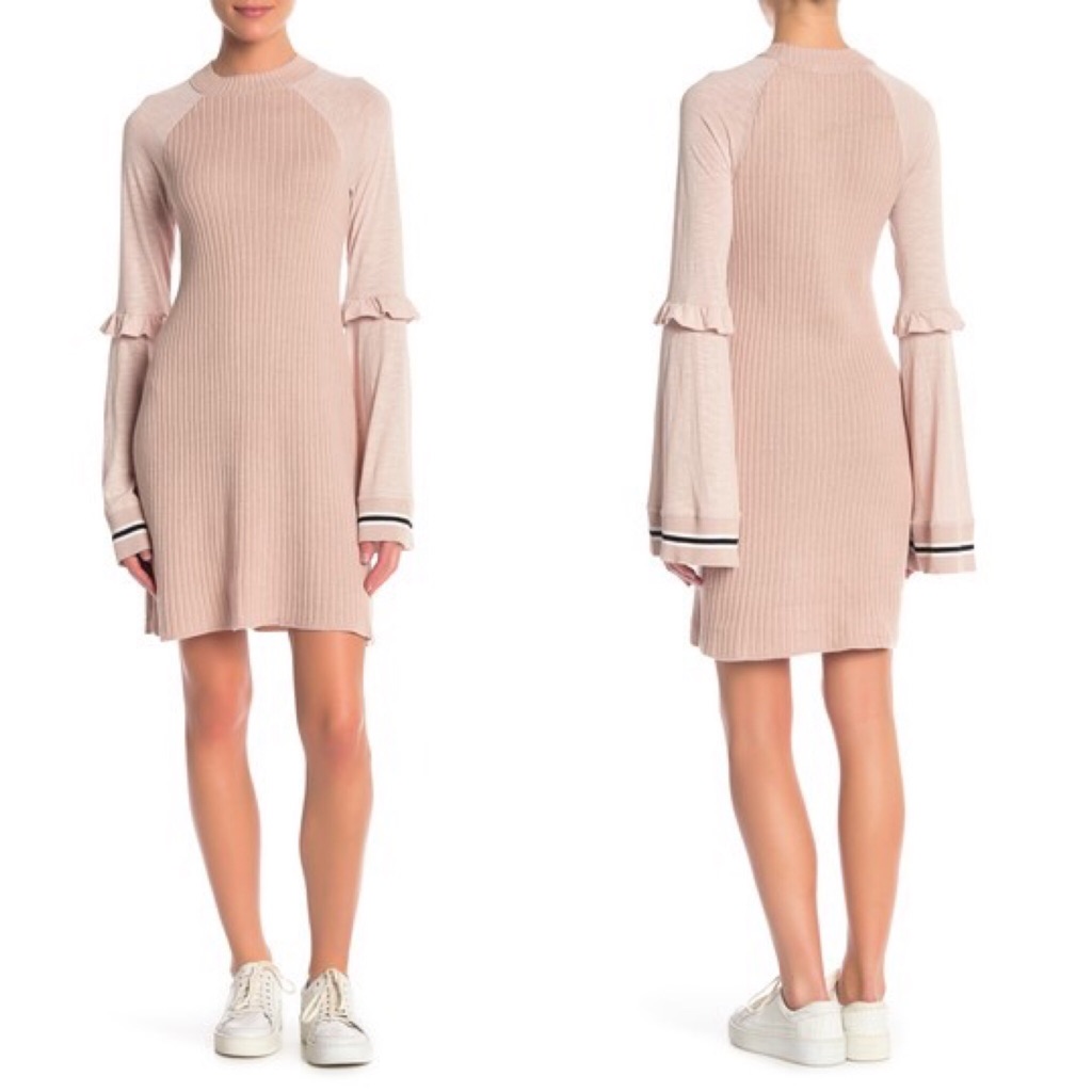 Free People Zou Bisou Knit Mini Dress